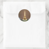 La Tour Eiffel, Eiffeltoren - Parijs, Frankrijk Ronde Sticker (Tas)