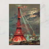 La Tour Eiffel en Carte postale rouge (Devant)