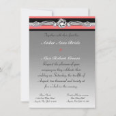 La Tour Eiffel Parisienne Invitations au mariage r (Dos)