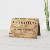 La Traviata World Premiere Poster (1853)
