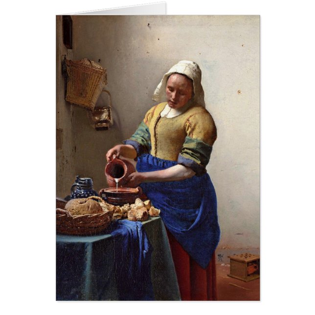 La trayeuse. Par Johannes Vermeer (Devant)
