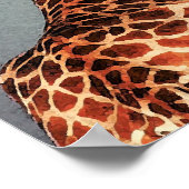 La triste girafe - Impression d'aquarelle numériqu (Coin)