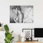 La tristesse d'un ange Poster (Bureau à domicile)