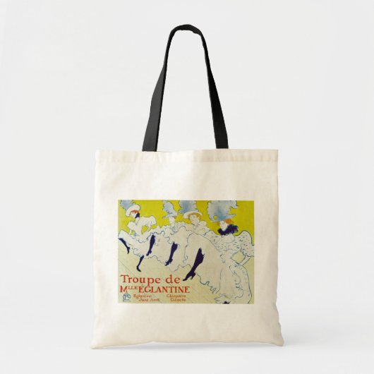 La Troupe de Mlle Eglantine door Toulouse Lautrec Tote Bag (Voorkant)