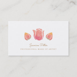 La tulipe rose composent le carte de visite