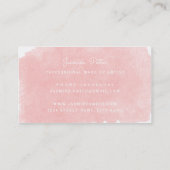 La tulipe rose composent le carte de visite (Dos)