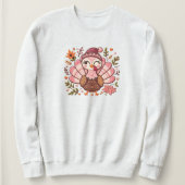 La Turquie brodée Thanksgiving Sweatshirt (Design devant)