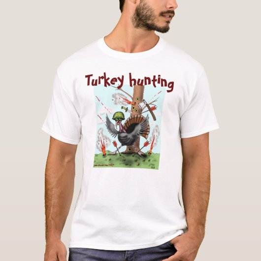 La Turquie chassant le T-shirt drôle de (Devant)