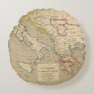 La Turquie, la Grece et l'Italie de 1700 a 1840 Rond Kussen