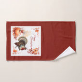 La Turquie patriotique Thanksgiving (Serviette à main)