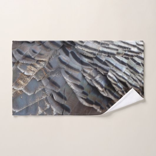 La Turquie sauvage plumes II Design Abstrait de la (Serviette à main)