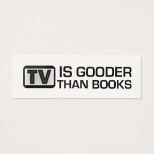 La TV est Gooder que le signet drôle de livres