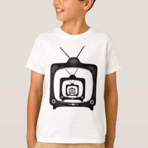 La TV hypnotique badine le rétro T-shirt de style