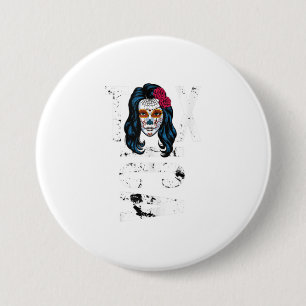 La Txica Cute Catrina Vriendin Gift for me Ronde Button 7,6 Cm