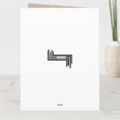 La typographie de la calque Unisex Joyeuse carte d (Dos)