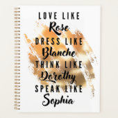 La Typographie des Golden Girls Gold Foil (Devant)