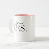 La typographie moderne Avenir personnalisé Mme Mug (Devant gauche)