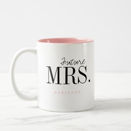 La typographie moderne Avenir personnalisé Mme Mug (Gauche)