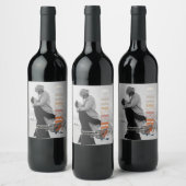 La Typographie Moderne Brille Avec Étiquette De Vi (Bouteilles)