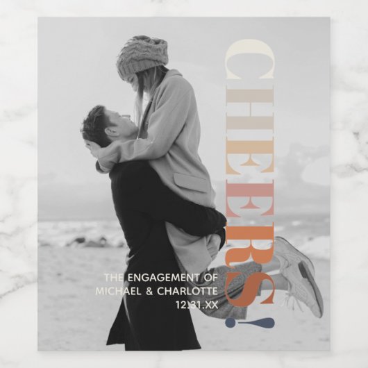 La Typographie Moderne Brille Avec Étiquette De Vi (Étiquettes simples)