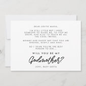 La typographie moderne Serez-vous ma carte Godmère (Devant)