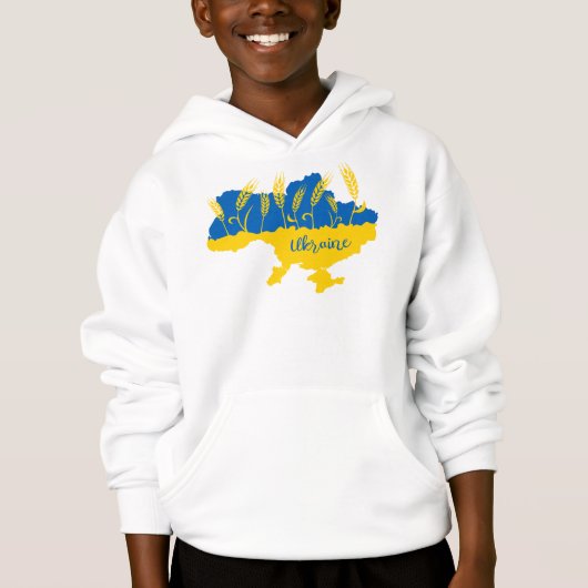 La typographie ukrainienne et l'oreille au blé sur (Devant)