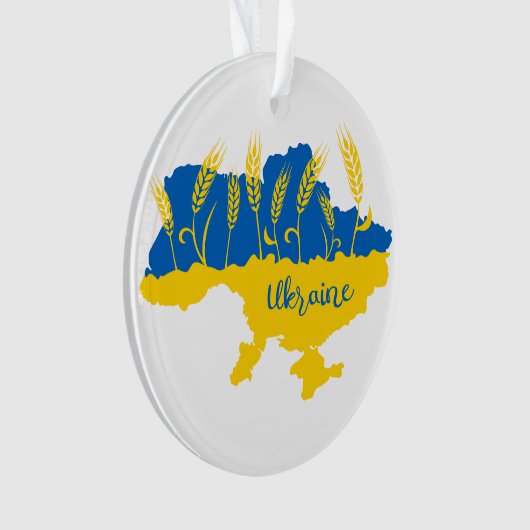 La typographie ukrainienne et l'oreille au blé sur (devant)