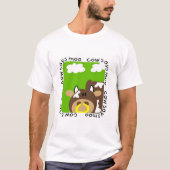 La vache indique des T-shirts et des cadeaux de (Devant)