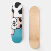 La vache rougissante sur le skateboard bleu (Recto)
