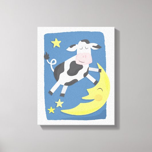 La vache sautait au-dessus de la lune Toile d'art (Recto)
