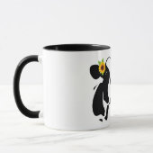 La Vache Se Déplace Sur Une Mug À Café À Deux Tons (Gauche)