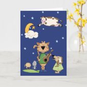 La vache s'est cognée sur la carte de la lune (Fleur jaune)