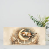 La vache s'est emparée de la carte de voeux plat L (Debout devant)