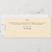 La vache s'est emparée de la carte de voeux plat L (Dos)