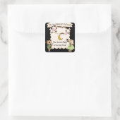 La vache sur mesure a sauté sur les autocollants d (Sac)