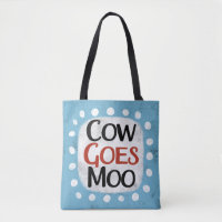 La vache va au Sac fourre-tout Moo