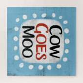 La vache va Moo Jigsaw Puzzle (Horizontal)