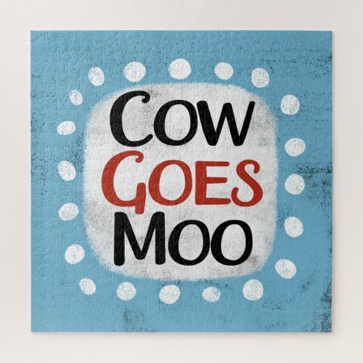 La vache va Moo Jigsaw Puzzle (Vertical)