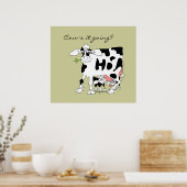 La vache va-t-elle ? Impression de l'affiche (Cuisine)