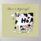 La vache va-t-elle ? Impression de l'affiche (Devant)