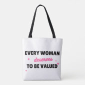 La Valeur d'une Femme – Sac Cabas (Dos)