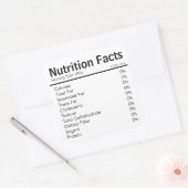 La valeur nutritive Étiquettes alimentaires (Enveloppe)