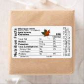 La valeur nutritive Petit Étiquette à feuille d'ér (En situation)