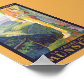 La Vallée de Munster Affiche Vintage 1925 (Coin)