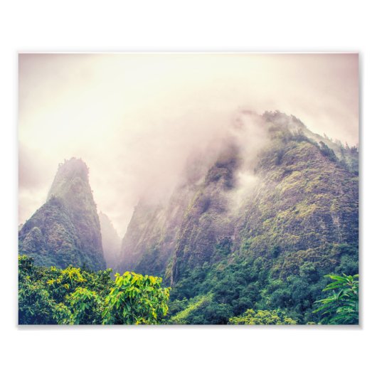 La vallée dramatique d'Iao | Impression photo (Devant)