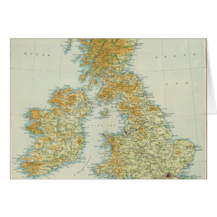 La végétation des îles britanniques et la carte