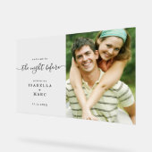 La veille de la nuit avec photo pour la répétition (Angle)