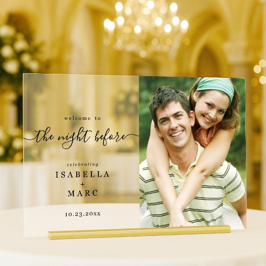 La veille de la nuit avec photo pour la répétition