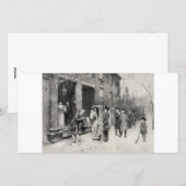 La veille de Noël dans les temps coloniaux carte d (Devant / Derrière)