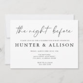 La veille | Invitation (Devant)